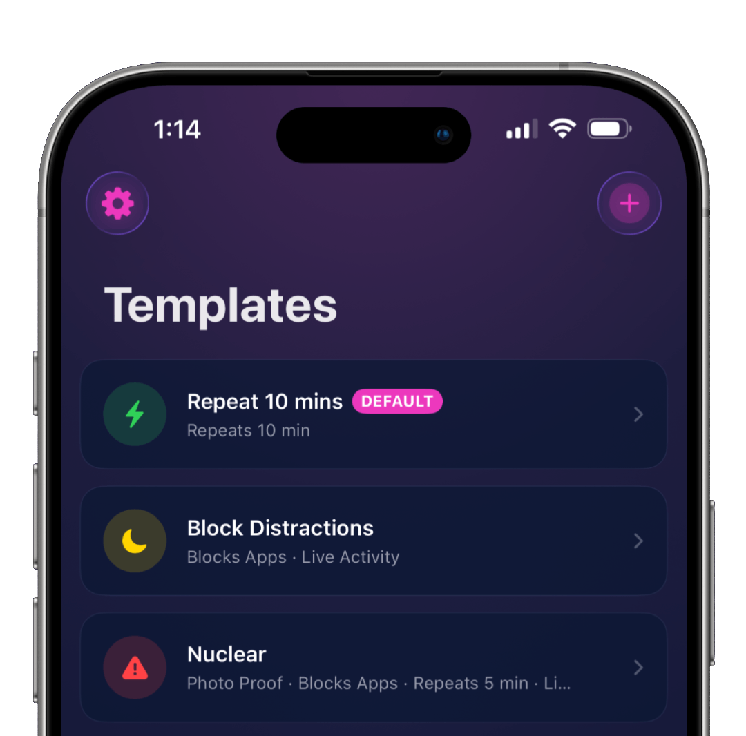 TaskWarden templates screenshot